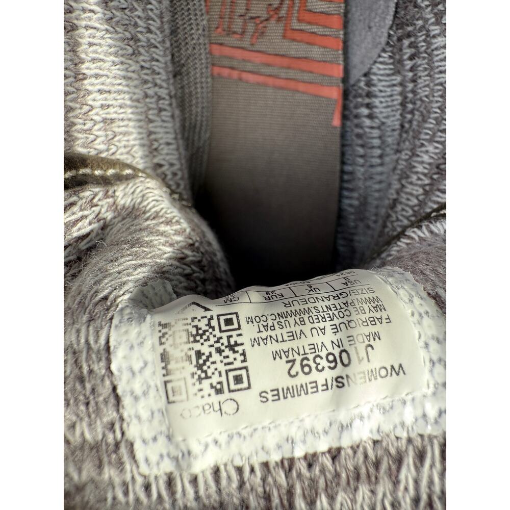 Chaco Women’s Gray Suede Ankle Hiking Boots Size 8M Lace-Up Knit Cuff Outdoor - Picture 6 of 6